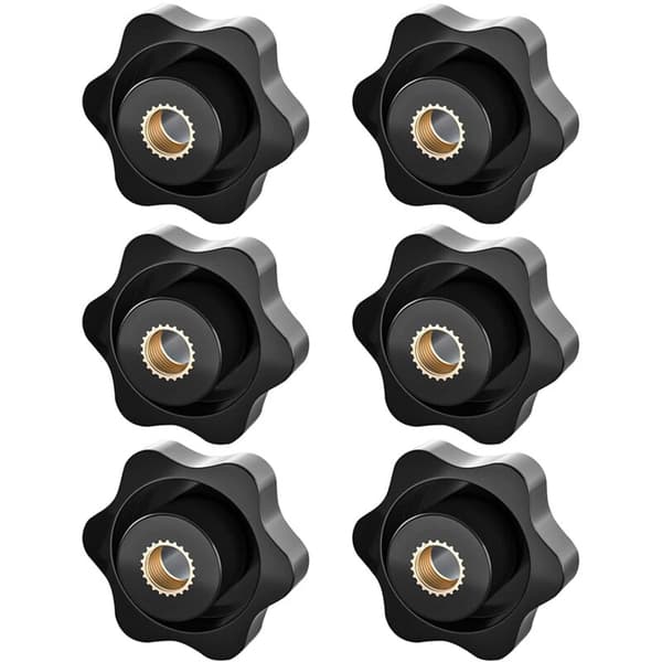 M8 Klemknott, Stjernemutter, Riflet Gjengeklemme Knott, M8 Klemmemutter, Stjernehode Klemknott, for Mekanikk, Møbler, Elektronisk Utstyr