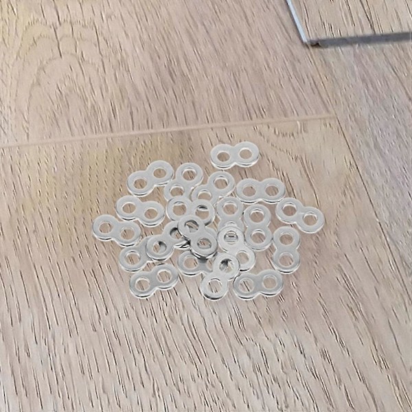 25 stk. Bordpladebeslag 8-tals Beslag Rustfrit Stål Bordpladeforbindere