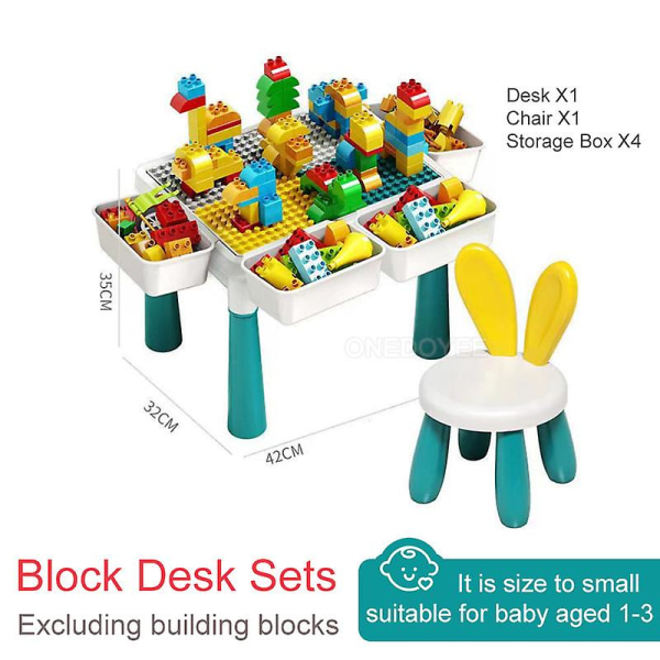 Stora byggklossar för småbarn Baby Stora klassiska byggstensset Leksaker Set kompatibel med alla större märken 2X6 50 PCS