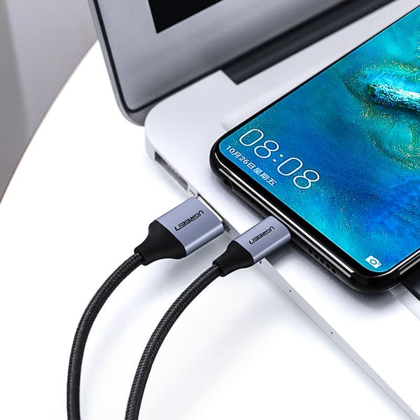 UGREEN QC 3.0 2.4A USB til Micro USB kabel 1m Sort