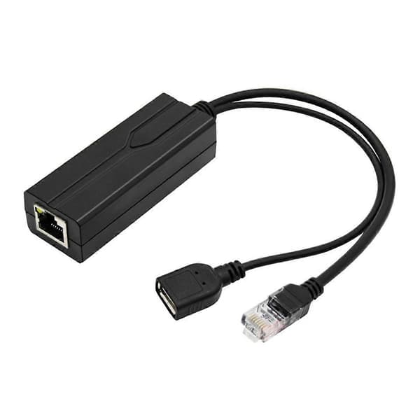 48V til 5V USB Interface PoE Splitter Ethernet 802.3Af/At PoE Strømforsyningsmodul til IP-kamera Elec