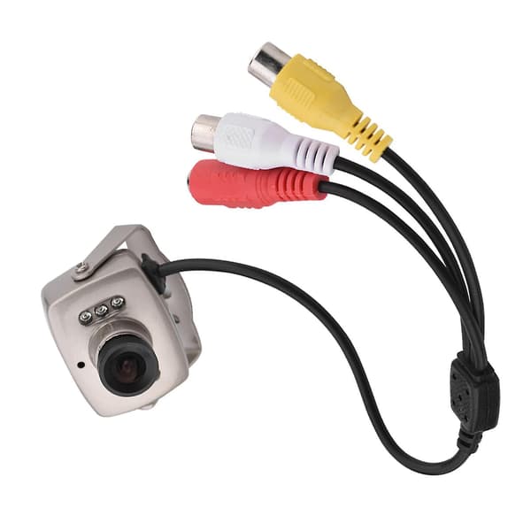 Mini 6LED Trådbunden CMOS CCTV Säkerhetskamera Mörkerseende Digital Videokamera PAL