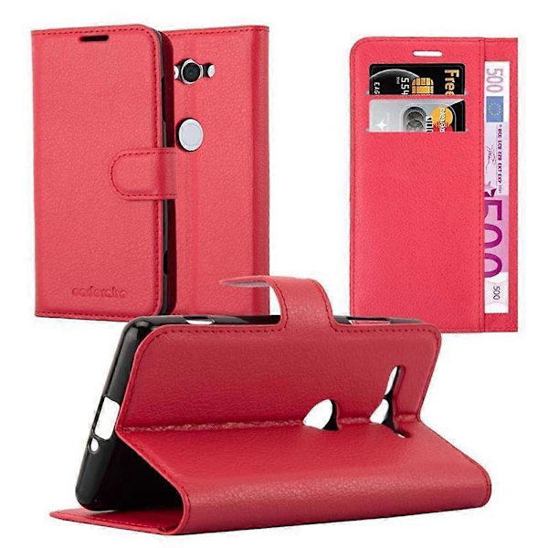 Sony Xperia XZ2 COMPACT -kotelo - Suojaava kotelo korttipaikoilla ja telinetoiminnoilla