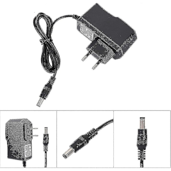 Tangentbordspiano Nätadapter, Universal 9v Ac/dc Nätadapter För Digitalt Tangentbord E-piano Klavir Tangentbord Musikinstrument, 100-240v (eu-kontakt)