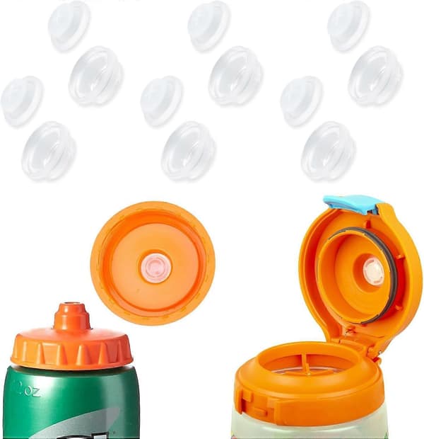 10-pack Ersättningsventiler för Gatorade-flaskor, Silikonventil för GX 30oz & Squeeze 32oz-flaskor, Läcksäker BPA-fri