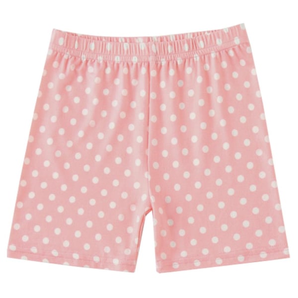 Gutter Jenter Polka Dot Elastisk midje Shorts Casual Baggy Short Bottoms underbukser Pink 5-6Years