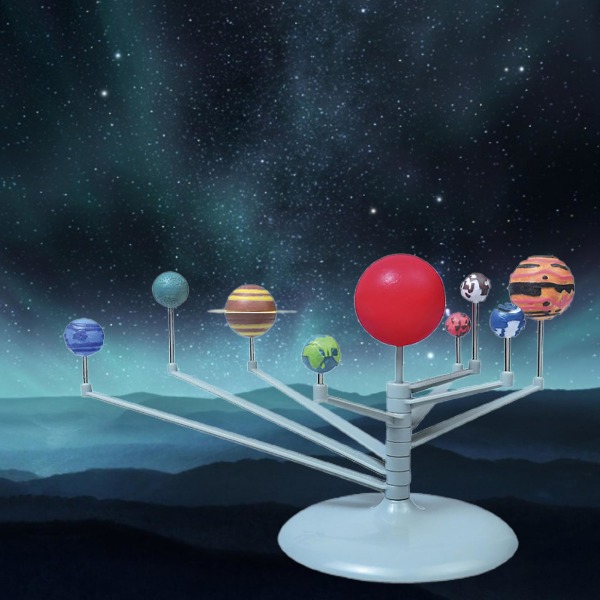 Nine Planets Lelu Aivojen kehitys Värilliset vatsat Tähtitiede Tiede Tee malli opiskelijoille Kaesi