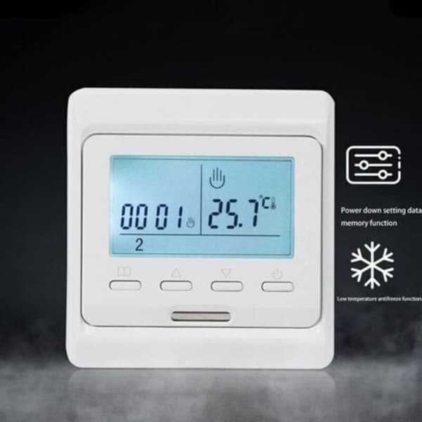 Programmerbar LCD-termostat for gulvvarme 16A 230V Mekanisk termostat