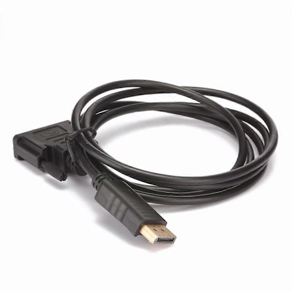 1.8M Displayport Hane till DVI Hane Adapterkabel 1080P DP till DVI Konverterare Stödjer Displayport 1.1a