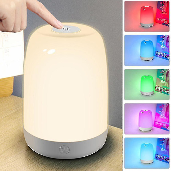 Vækkeur med Solopgang Funktion 5 Naturlige Lyde LED Natlys