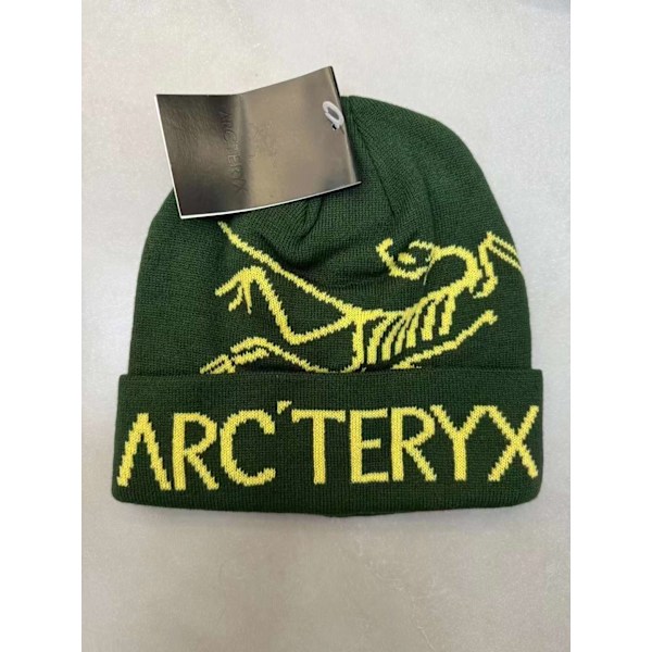 ARC'TERYX Herrehatt Casual Varm Vinter Skihatt Bird Jacquard Green