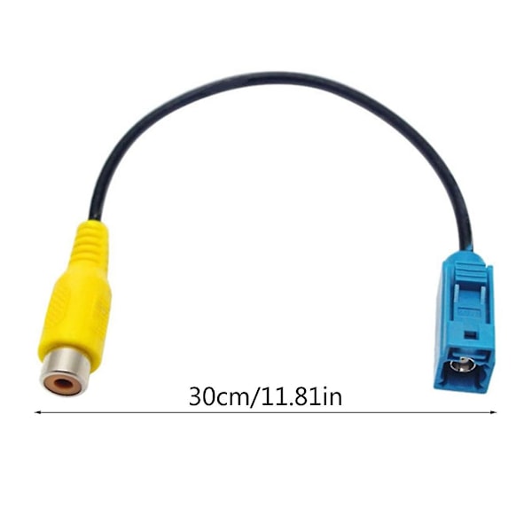 Uppgraderad Kabelvagns Backkamera Adapterkabel Fakra Hona till RCA Hona