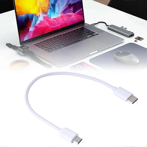 20 cm USB C til USB-kabel for rask dataoverføring og lading