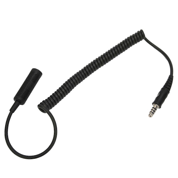 Radioheadsetkabel Plug and Play Förlängd Sladd för Helikopter Mono Headset U92A till U174