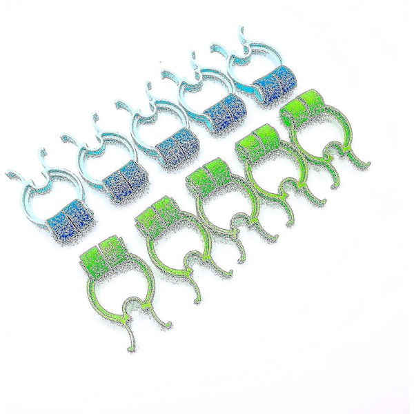 Neseklype for neseblod, neseblodbehandling, neseblodpropp, neseklypebehandling (pakke med 6)