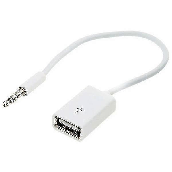 3,5 mm Aux Hann til USB Hunn Adapterkabel