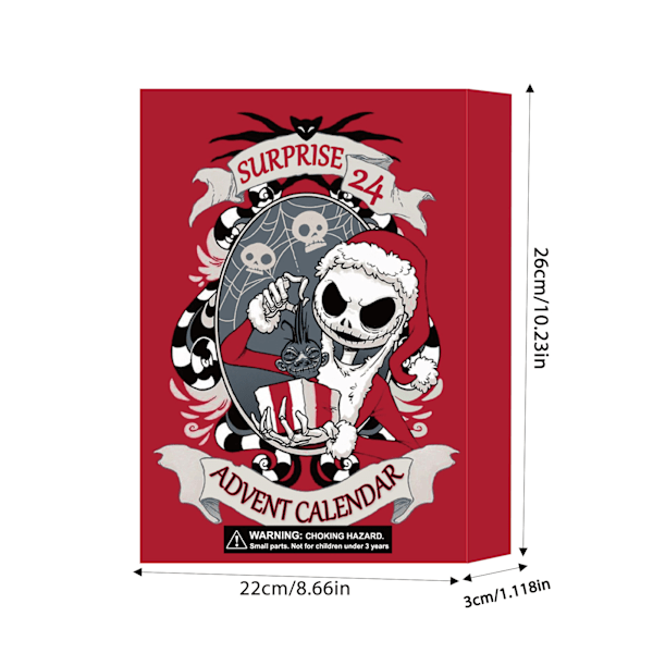 2024 Halloween Jul Adventskalender Set, Vuxna Pojkar Leksaker (24 Stycken)