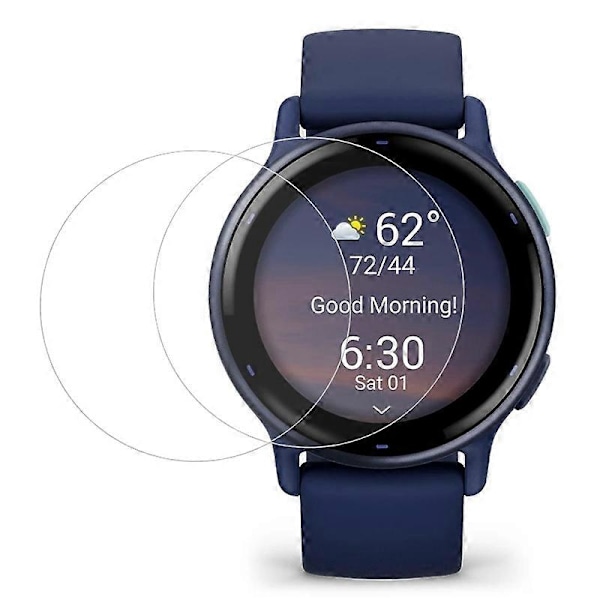 2 stk. skærmbeskytter til Garmin vivoactive 5, ridsefast blød TPU-urfilm