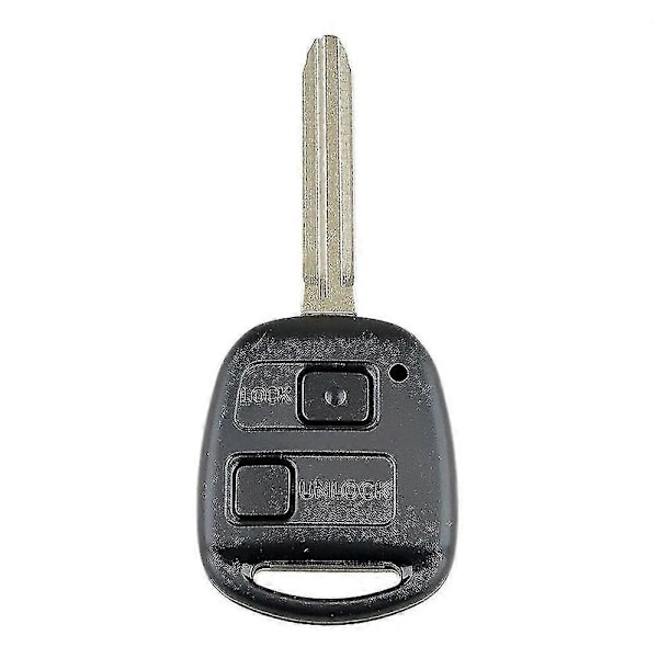 Smart fjärrnyckel för bil, 2 knappar, 4c-chip, bilnyckelbricka passande för Corolla 2001-2007 304mhz