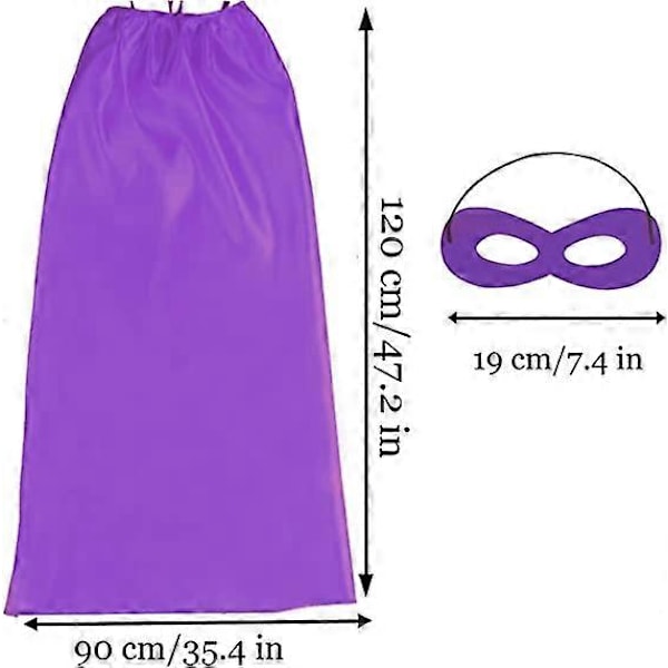Voksen Superhelte Kapper og Masker - Halloween Kostumer Voksen Kappe Superhelt Party Kapper