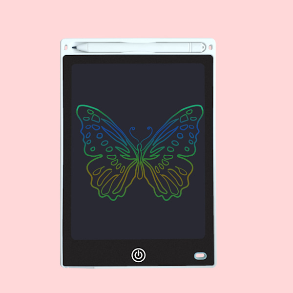 Lasten digitaalinen luonnoslehtiö - käytännöllinen LCD-näyttö, 8,5 tuuman tabletti + kynä white
