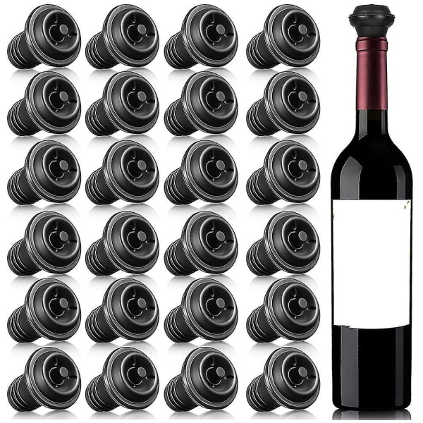 24 st vakuumförslutningar för vinflaskor, återförslutningsbara vakuumpumpar, vakuumförslutningar för vin, återanvändbara vinförseglare