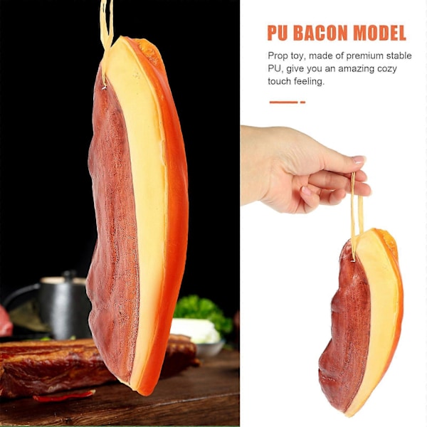 PU Bacon Model Simulation Bacon Model Design Dekor legetøj PU Bacon Legetøj