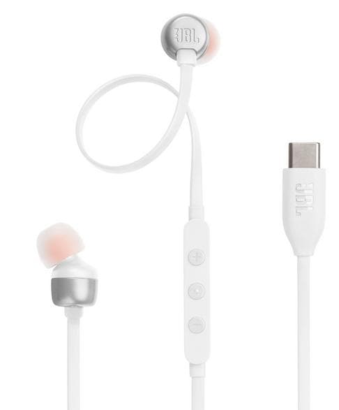 JBL Tune 310C USB-C kablede hodetelefoner hvit