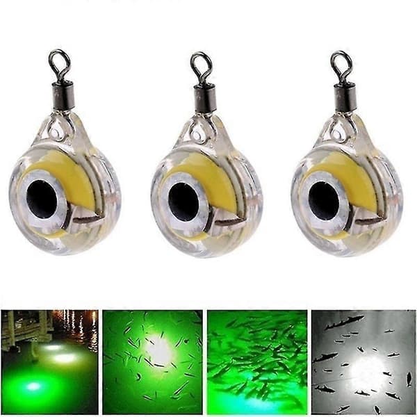 Lysende LED undervanns fiskelys agn for nattfiske