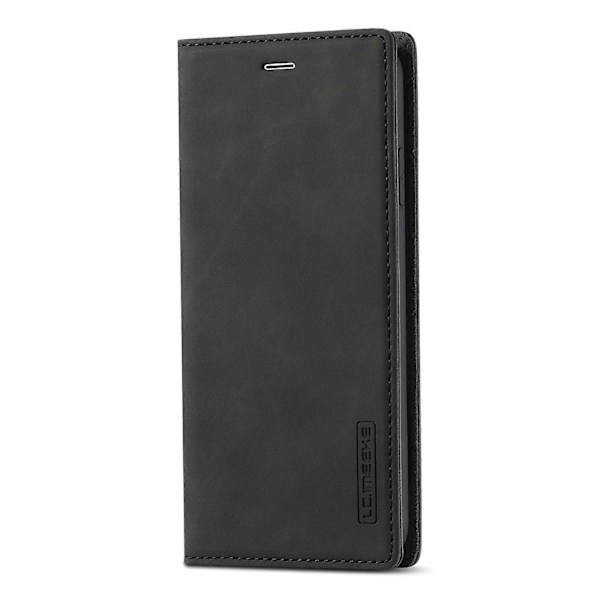 Til iPhone XR LC.IMEEKE Stærk Magnetisme Ultratyndt Horisontalt Flip Stødsikkert Mat TPU + PU Læder Etui med Holder & Kortlommer & Pung