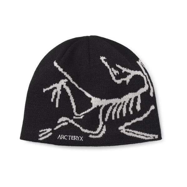 Bird Head Toque hue sort merinould strikket vinterhue unisex