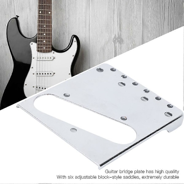 Stallplatta Elektrisk 6 Strängar Sadel För Telecaster Gitarr Justerbara Gitarrtillbehör 12