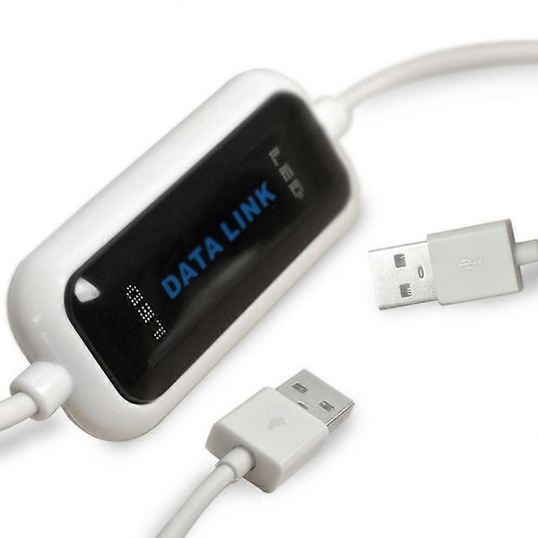 USB-datakabel för filöverföring mellan datorer, kompatibel med Windows - USB 2.0 Data Link PC-kabel