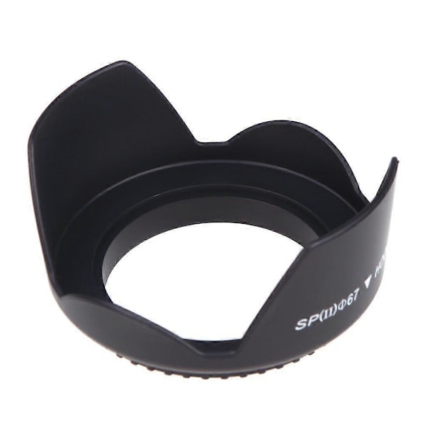 [Linshuv diameter 67 mm] Standard linshuv kamerans lins skydd blomma huv för 67 mm lins