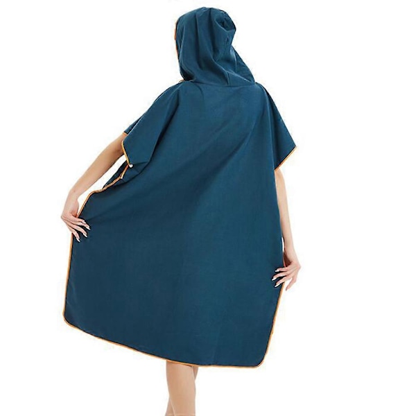 Surfponcho för strandrock, unisex ombyteshandduk snabbtorkande mikrofiber för avskildhet, present till surfare lämplig för vattensporter