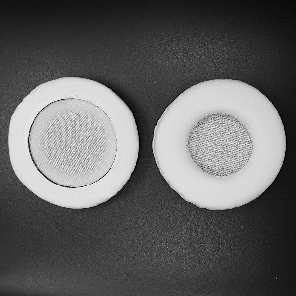 Udskiftnings ørepuder PU Læder Ørepuder Udskiftning til Philips/RAPOO/Audio-Technica/SONY/Logitech Hovedtelefon Ørepuder 60mm Hvid