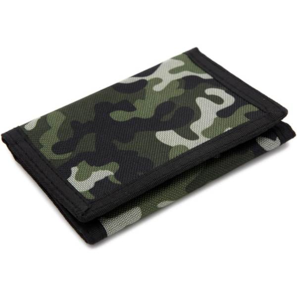 1 kpl Camo-lompakko, polyesteri/kangas/oxford/lasten lompakko, teinipoikien lompakko (sotilasvihreä)