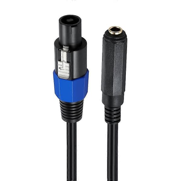 1/4 TS Hun til Speakon Han Adapter - Højttalerstik Adapter til Lydudstyr