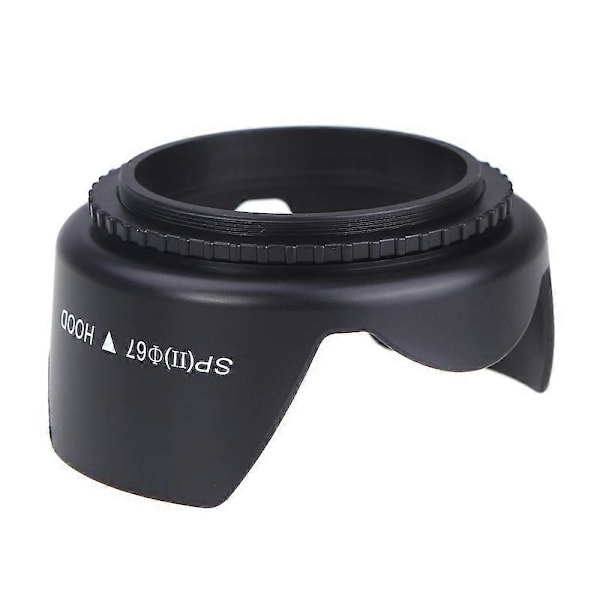 [Linshuv diameter 67 mm] Standard linshuv kamerans lins skydd blomma huv för 67 mm lins