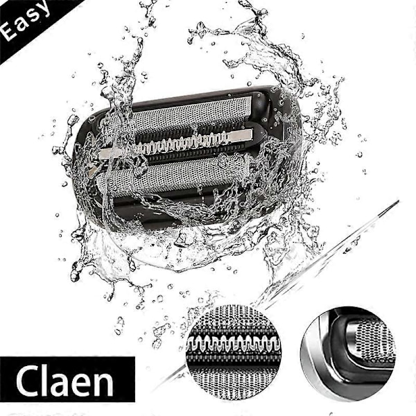 2 Pakke Serie 5/6 53B Erstatningshode for Braun Elektrisk Barbermaskin 5020Cs 5018S 5035S 5049Cs 5050
