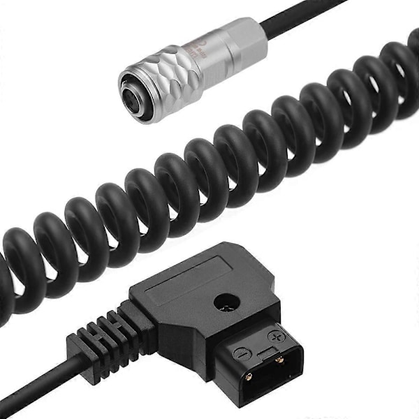 D-Tap till BMPCC 4K 2-Pin Låsande Strömkabel för Pocket Cinema Camera 4K för V Mount Batteri