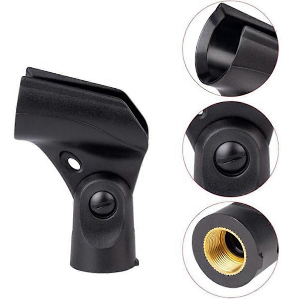 4 stk. Universal Mikrofonklipsholder med 5/8 tommers hann til 3/8 tommers hunn mutteradaptere