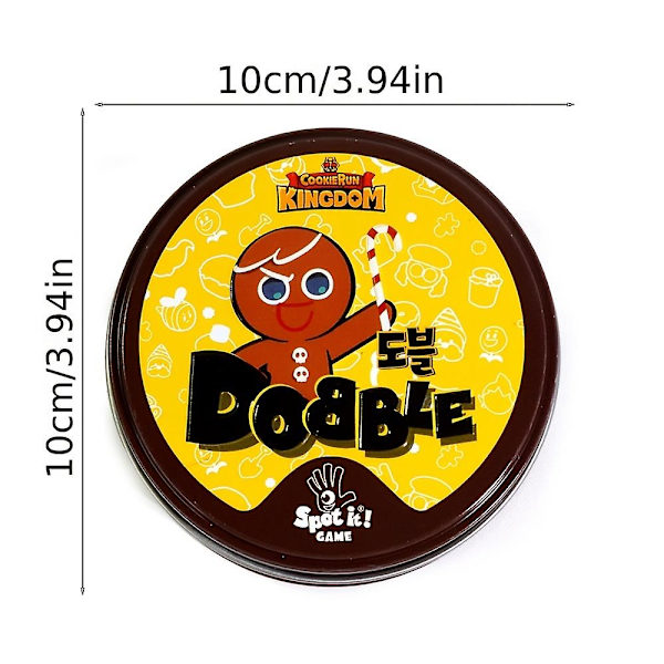 Dobble Cookie Run Kingdom Edition Spot It -korttipeli, qinwei-647 Palapelit ystävyyden parantamiseksi