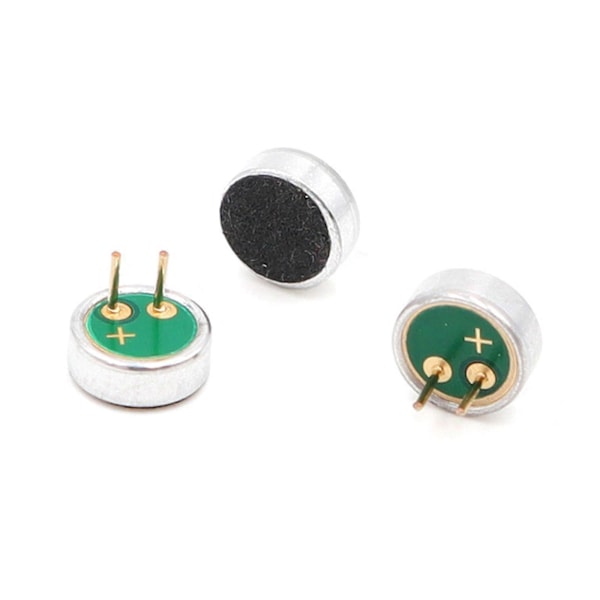 100 stk/pakke 6022P Elektret Kondensatormikrofon Omnidireksjonell Opptaks-mikrofoner