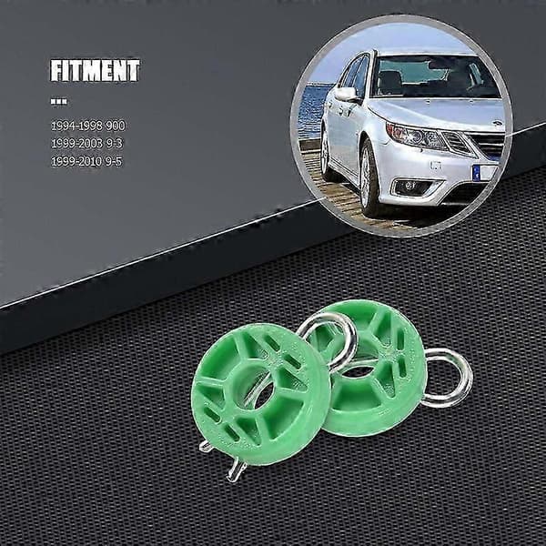Front Elektrisk Vindueshejs Regulator Guide Rulle Sæt til Saab 9-5 9-3 900