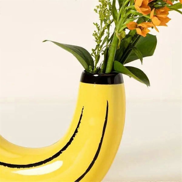 Enkel Bananvas Blomsterarrangemang Vardagsrum Matsal Dekoration Ornament Harts Artefakt P 12