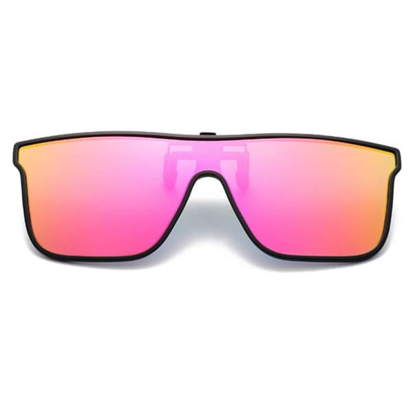 Urheilulliset Clip On Aurinkolasit Flip Up Pinkki