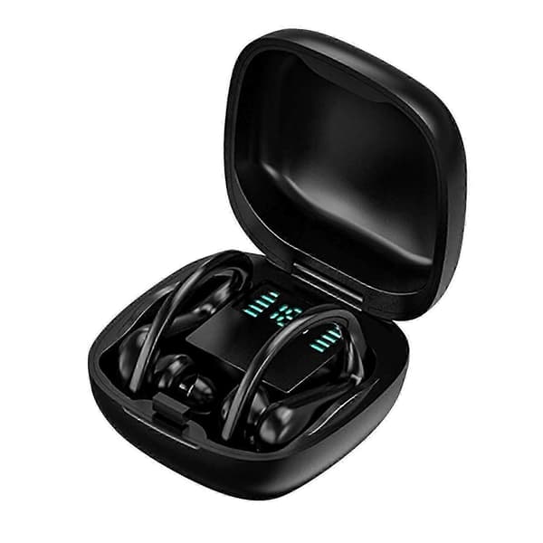 MD03 Trådlösa Hörlurar Bluetooth Digital Strömdisplay Touchkontroll Hörlurar