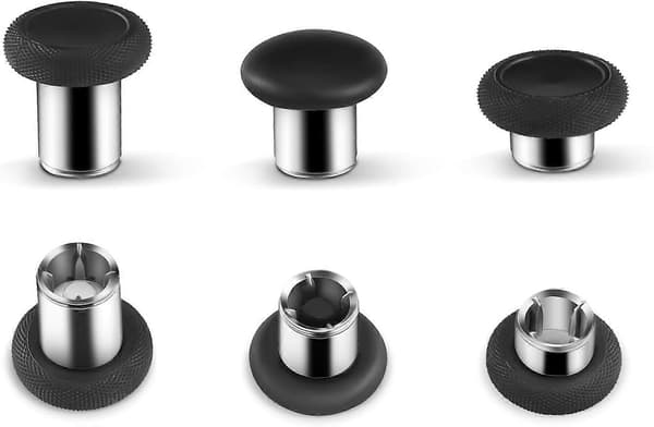 Udskiftnings-Thumbsticks til Xbox Elite 1 Controller, 6 i 1 Magnetiske Joysticks til Xbox One Elite Controller Serie 1 (Passer kun til Model 1698, IKKE