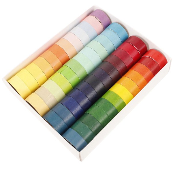 48 Rullar Delikata Washi-tejper Klippbara Washi-tejper Multifunktionella Hantverkstejper